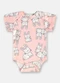 Up Baby - Body Bebê Menina Suedine Estampado - variação:  
