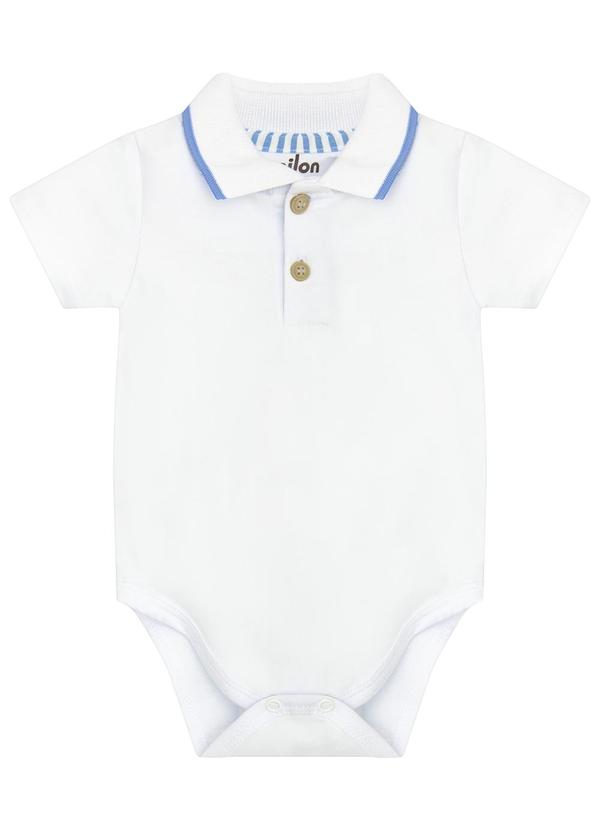 Milon - Body Bebê Menino Básico Branco