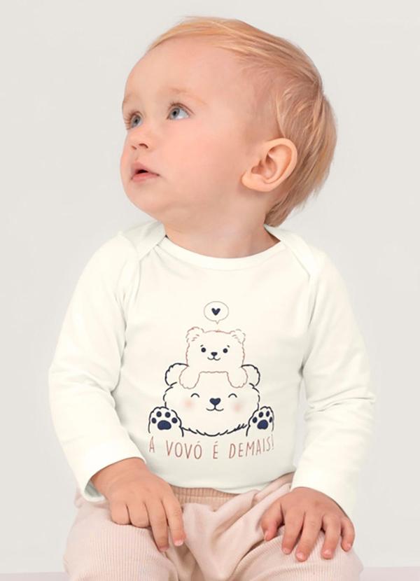 Brandili Baby - Body Bebê Unissex Natural