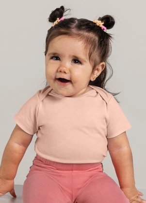 Brandili Baby - Body Bebê Unissex Rosa - BRANDILI BABY