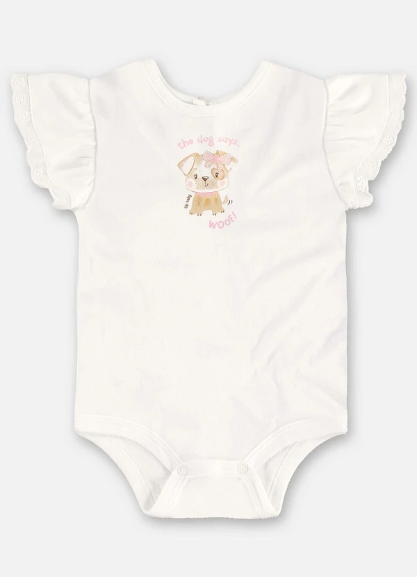Up Baby - Body Cachorrinho Bebê Menina Bege 2
