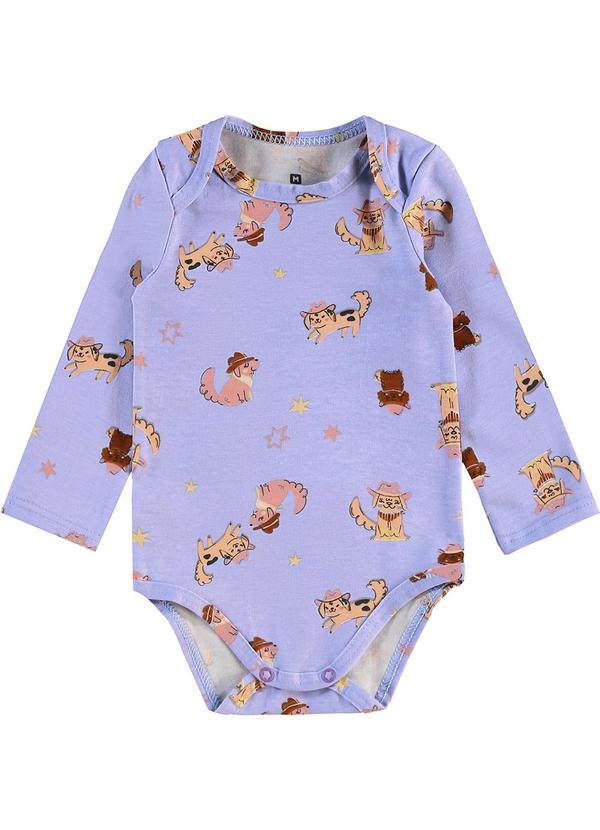 Malwee Kids - Body Cachorrinhos Country Roxo