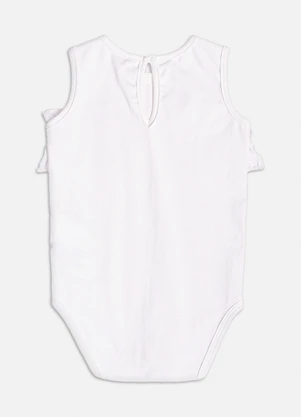 Momi - Body com Babado de Laise Off White - MOMI