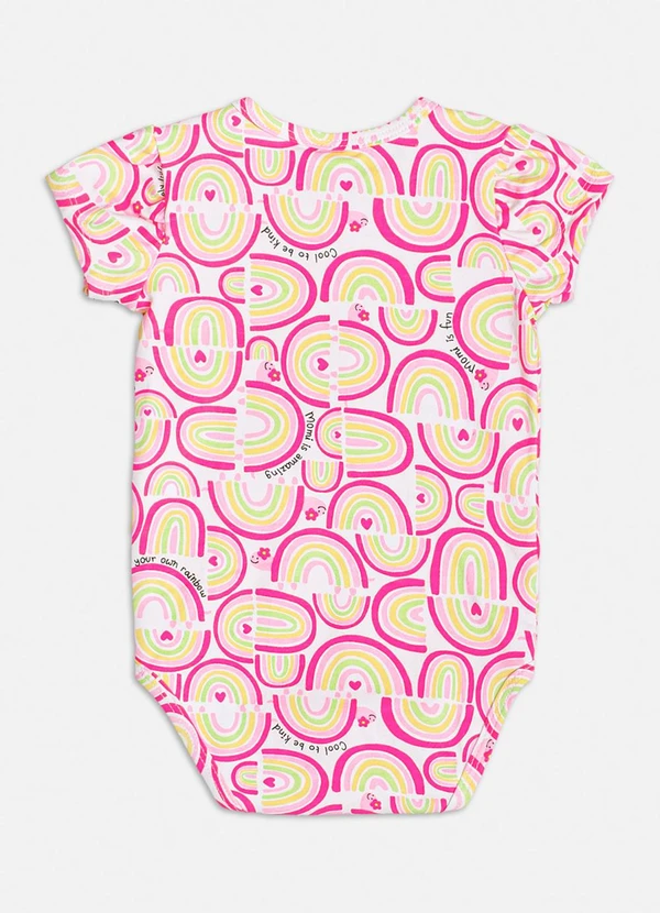 Momi - Body com Estampa de Arco-Íris Preto 2