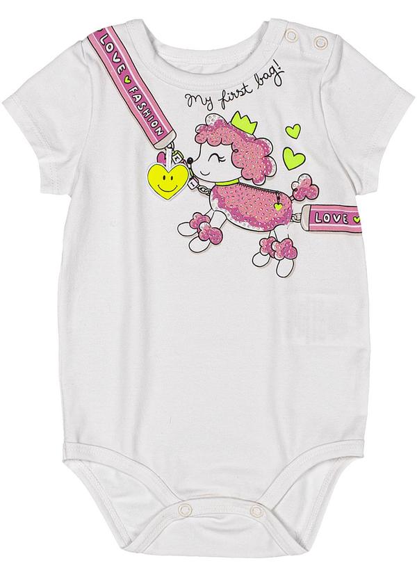 Momi - Body com Estampa de Bolsinha Branco