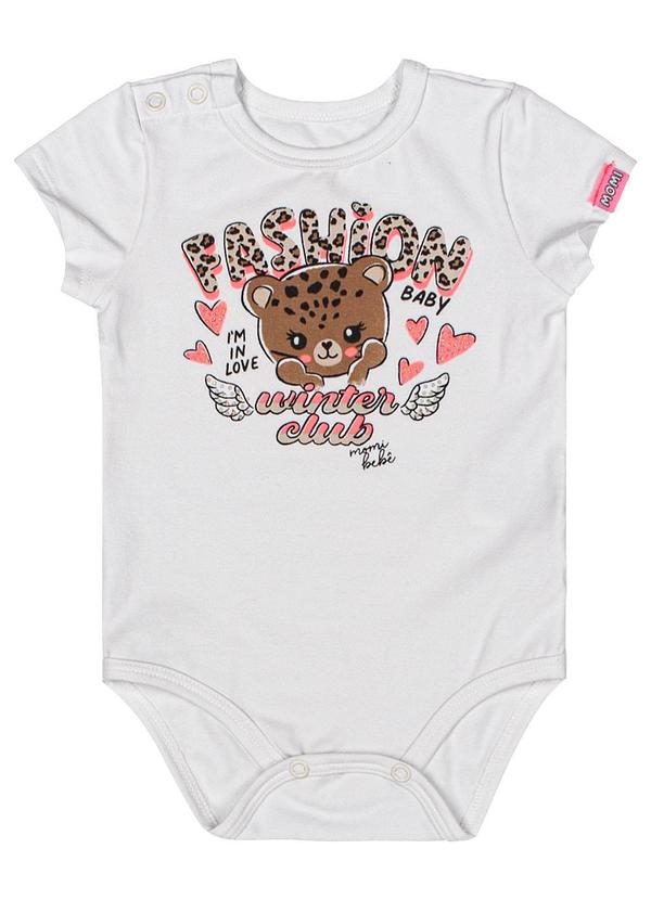Momi - Body com Estampa de Urso Bege