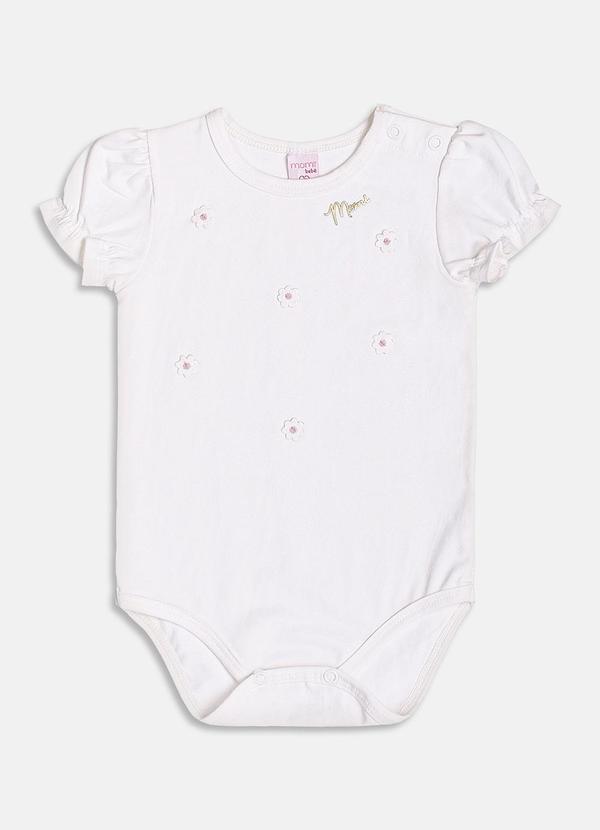 Momi - Body com Patch de Flor Off White