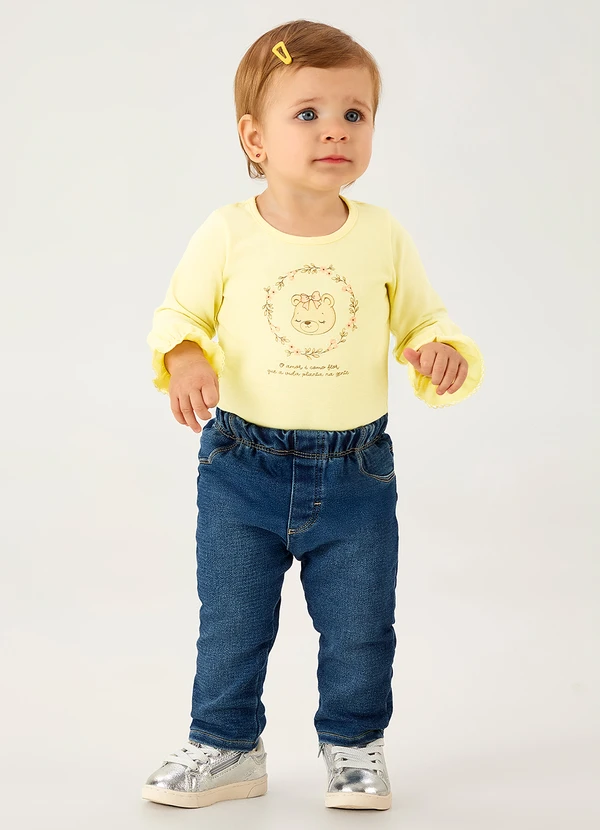 Pulla Bulla - Body Cotton Leve Amarelo