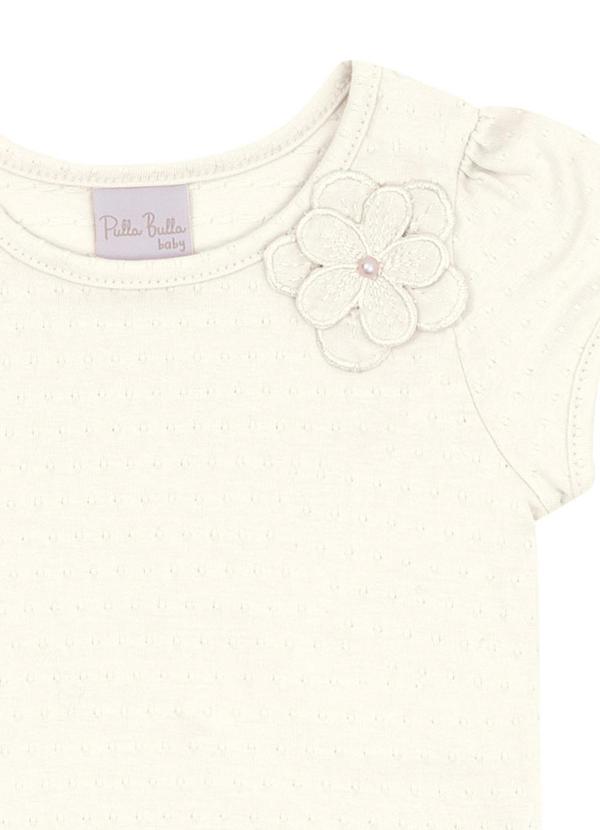 Pulla Bulla - Body Cotton Leve Trabalhado Bege 2