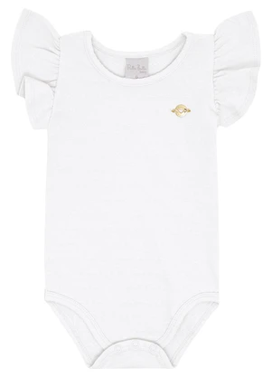 Pulla Bulla - Body Cotton Leve Trabalhado Branco - PULLA BULLA