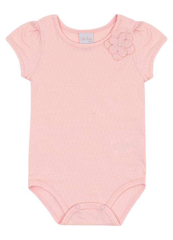 Pulla Bulla - Body Cotton Leve Trabalhado Rosa