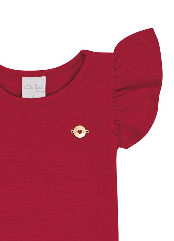 Pulla Bulla - Body Cotton Leve Trabalhado Vermelho 2