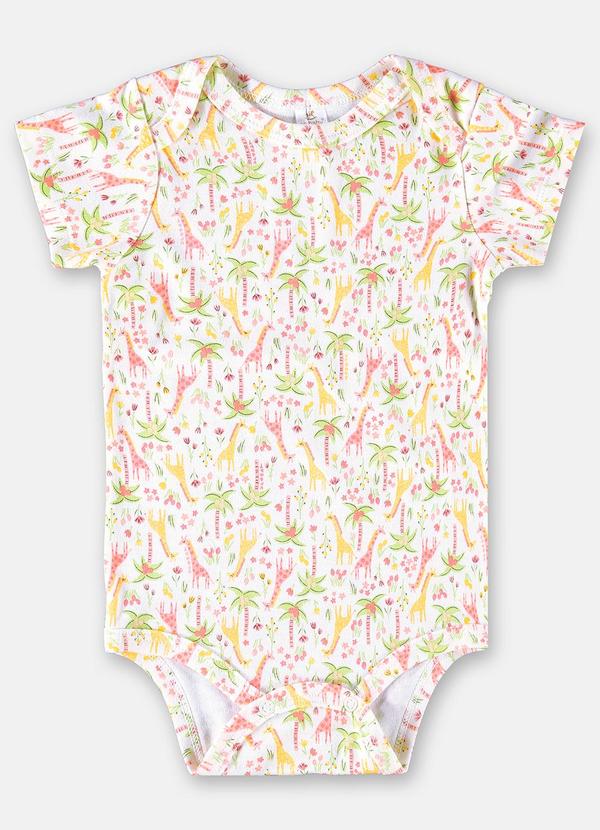 Up Baby - Body Curta Feminino para Bebês Amarelo
