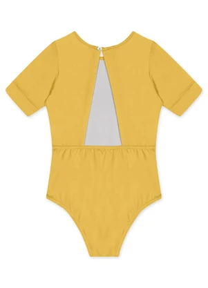 Lilica Ripilica - Body Curto Thermo Dry Infantil Feminino Amarelo - LILICA RIPILICA