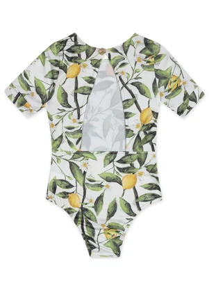 Lilica Ripilica - Body Curto Thermo Dry Infantil Feminino Bege - LILICA RIPILICA