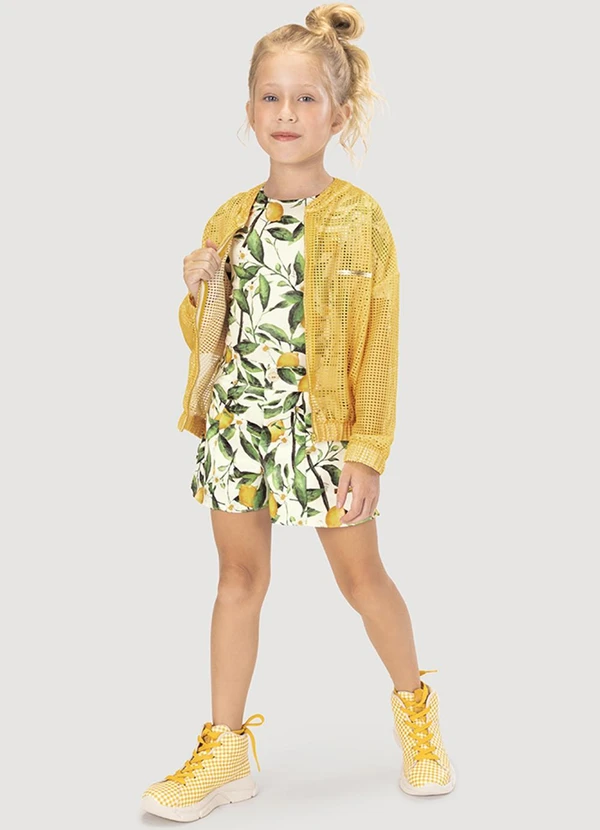 Lilica Ripilica - Body Curto Thermo Dry Infantil Feminino Bege 3