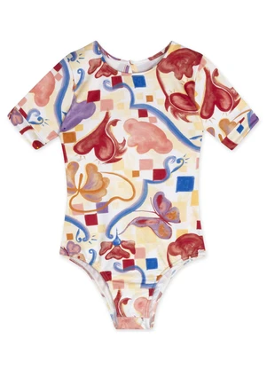 Lilica Ripilica - Body Curto Thermo Dry Infantil Feminino Bege - LILICA RIPILICA