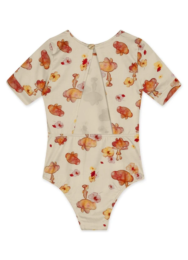 Lilica Ripilica - Body Curto Thermo Dry Infantil Feminino Bege 2