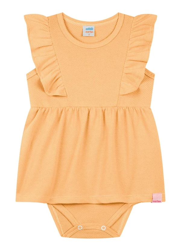 Marlan - Body em Cotton Bee Honey Laranja