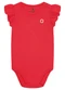 Carinhoso - Body em Cotton com Babados Vermelho - variação: Vermelho