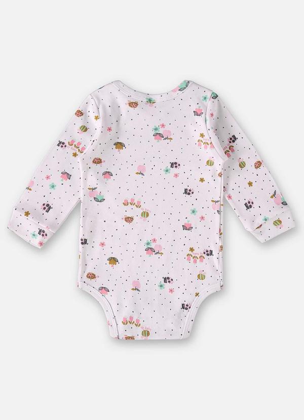 Up Baby - Body em Suedine para Bebê Menina Branco 2