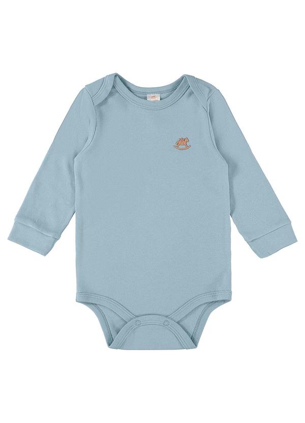 Up Baby - Body em Suedine Unissex para Bebê Azul