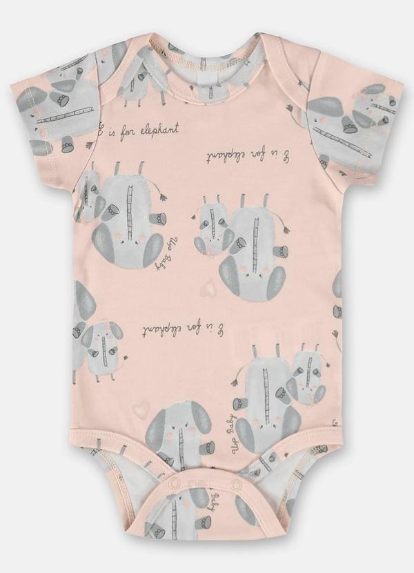 Up Baby - Body Estampado para Bebê Menina Rosa