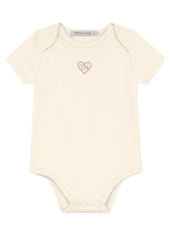 Trick Nick - Body Infantil Feminino Bege