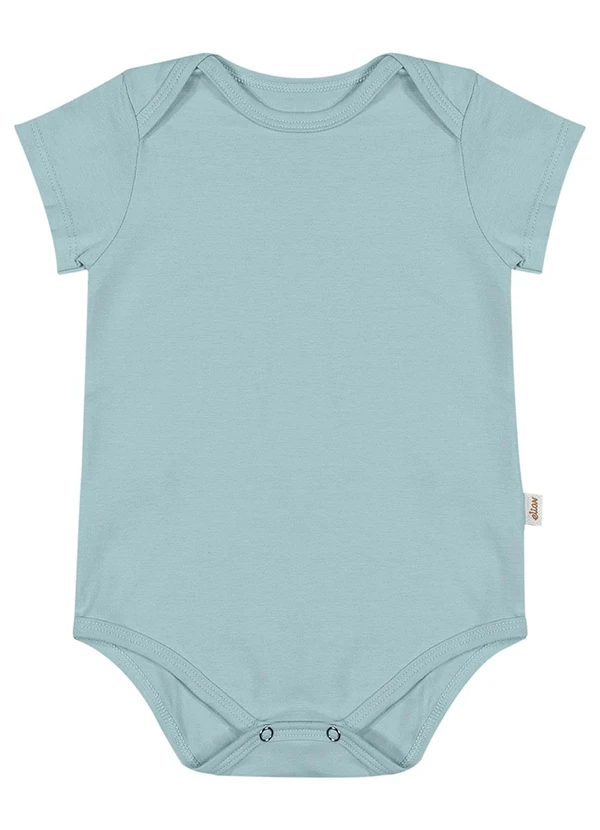 Elian - Body Infantil Unissex Básico Elian Azul