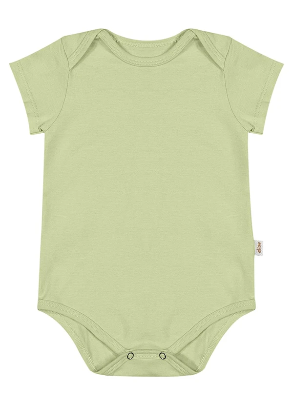 Elian - Body Infantil Unissex Básico Elian Verde