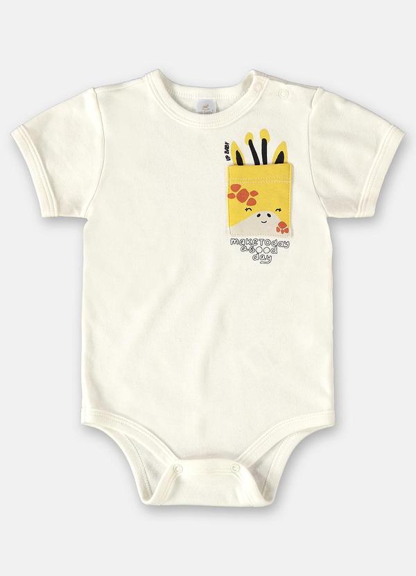 Up Baby - Body Little Giraffe Unissex para Bege