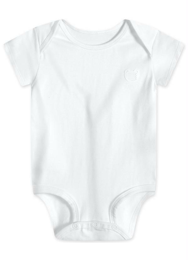 Tigor T Tigre - Body Manga Curta Antiviral Menino Bebê Branco