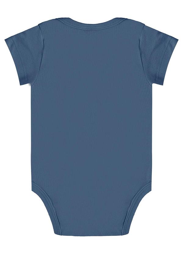 Guloseima - Body Manga Curta Básico Unissex Azul 2