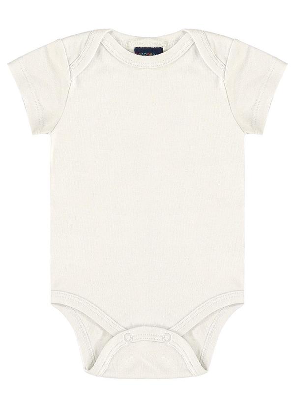 Guloseima - Body Manga Curta Básico Unissex Bege 1