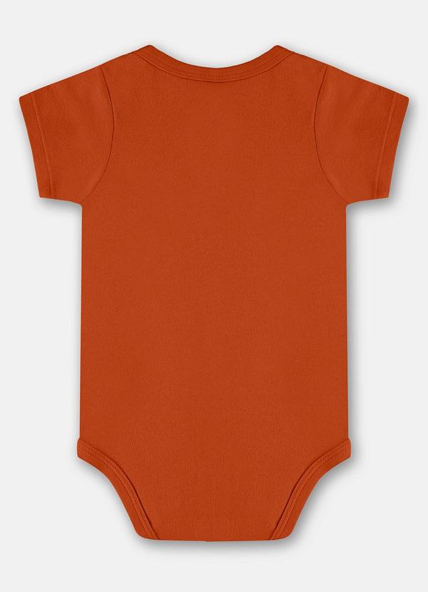 Up Baby - Body Manga Curta Unissex Bebê Marrom 2