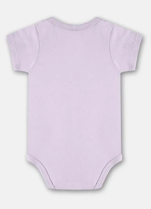 Up Baby - Body Manga Curta Unissex Bebê Roxo - UP BABY