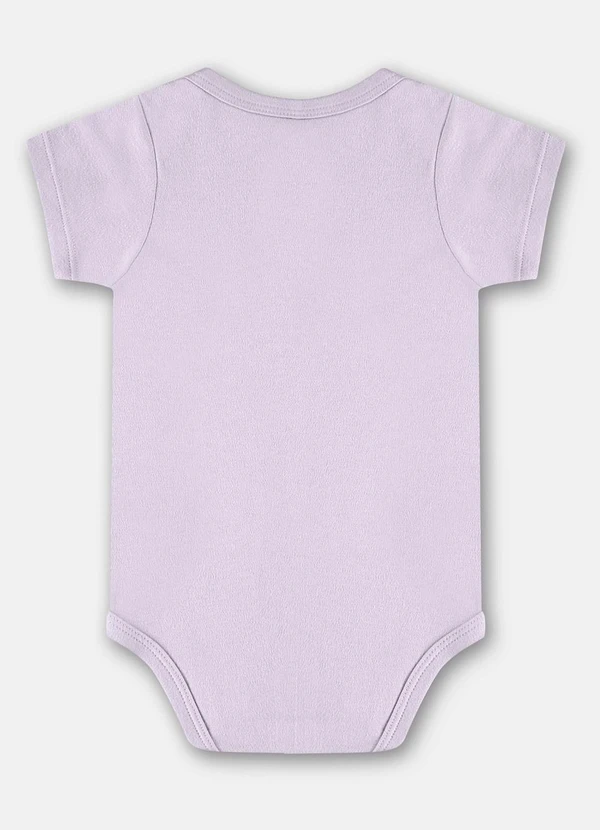 Up Baby - Body Manga Curta Unissex Bebê Roxo 2