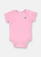 Up Baby - Body Manga Curta Unissex para Bebê Rosa - variação:  