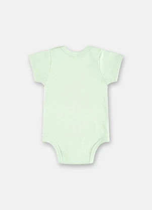 Up Baby - Body Manga Curta Unissex para Bebê Verde - UP BABY