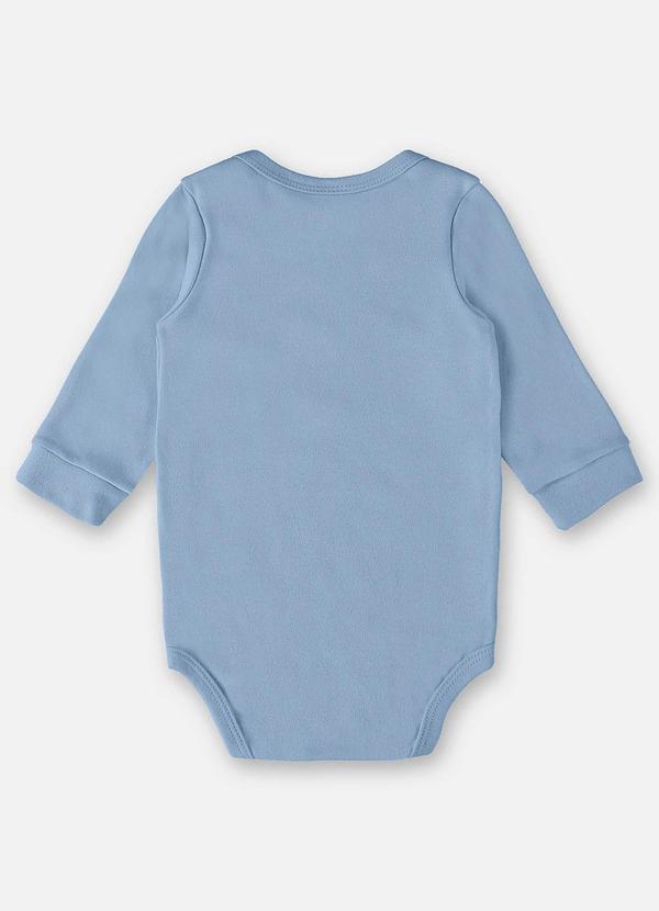 Up Baby - Body Manga Longa Bebê Menino Azul 2