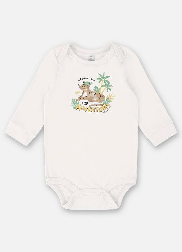 Up Baby - Body Manga Longa Bebê Menino Branco