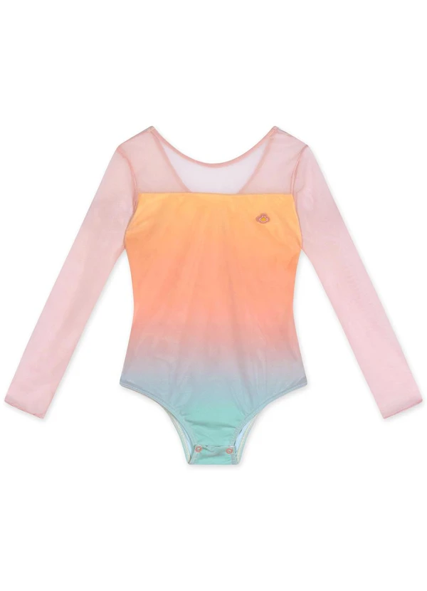 Lilica Ripilica - Body Manga Longa Infantil Feminino Rosa