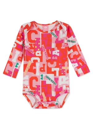 Lilica Ripilica - Body Manga Longa Malha Menina Lilica Vermelho - LILICA RIPILICA