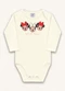 Fakini Kids - Body Manga Longa Minnie Bege - variação: Bege