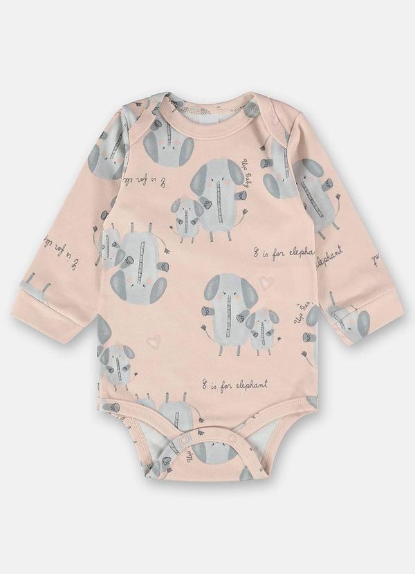 Up Baby - Body Manga Longa para Bebê Menina Rosa