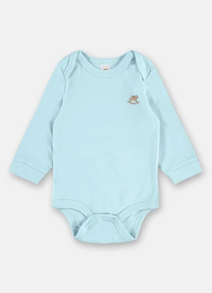 Up Baby - Body Manga Longa para Bebê Unissex Azul - UP BABY