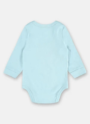 Up Baby - Body Manga Longa para Bebê Unissex Azul - UP BABY