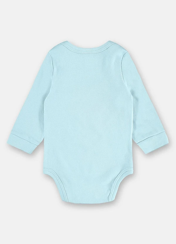 Up Baby - Body Manga Longa para Bebê Unissex Azul 2