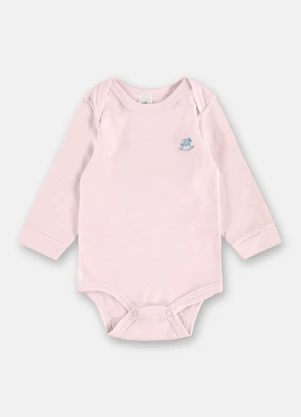 Up Baby - Body Manga Longa para Bebê Unissex Rosa - UP BABY