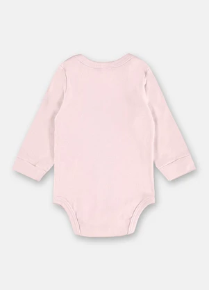 Up Baby - Body Manga Longa para Bebê Unissex Rosa - UP BABY